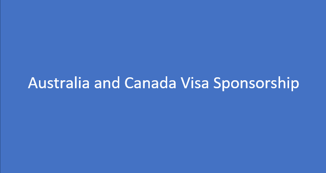 Visa Sponsorship Work in Canada